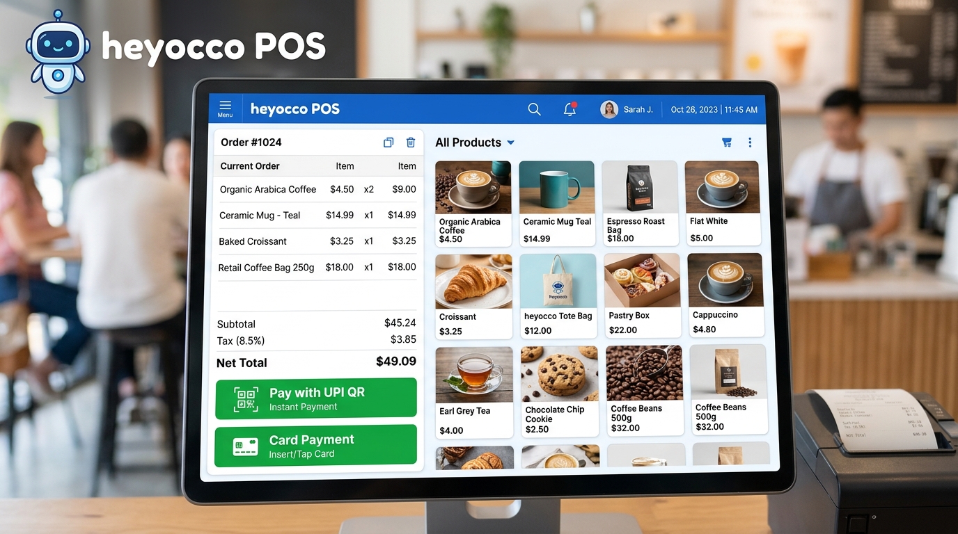 Occo POS Ultra-Fast Touch Register & Payment Hub Dashboard Interface